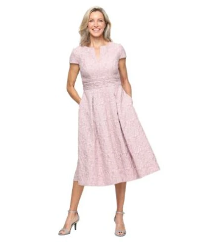 Alex Evenings Womens A Line Midi Dress