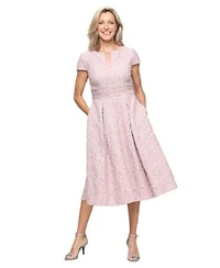 Alex Evenings Womens A Line Midi Dress