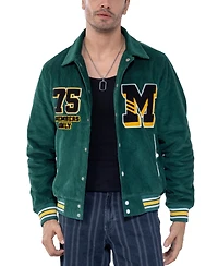 Members Only Men's Corduroy Varsity Jacket