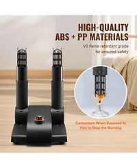 Ecooso Shoe Dryer, Foldable 2-Tube Boot Dryer w/ Timer, Heated Blower, V0 Flame-Retardant, Portable