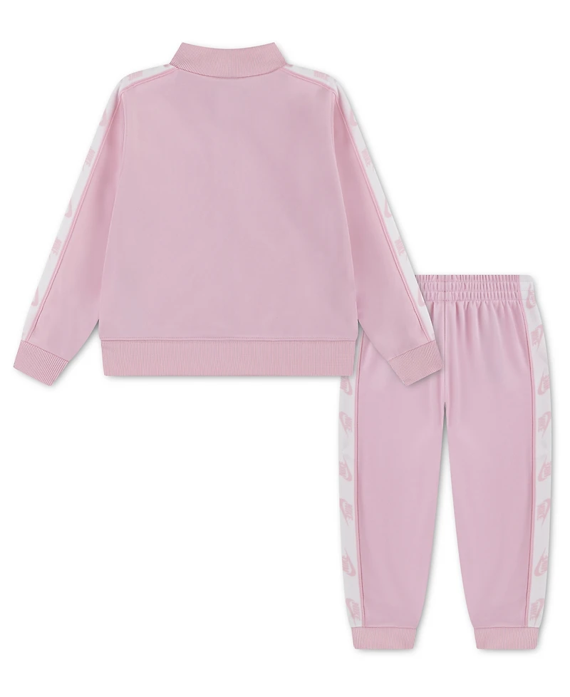 Nike Toddler Girls Logo-Taping Jacket & Pants, 2 Piece Set