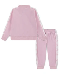 Nike Toddler Girls Logo-Taping Jacket & Pants, 2 Piece Set