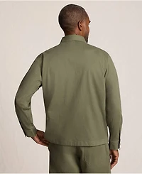 Lands' End Men's Herringbone Utility Shirt Jacket