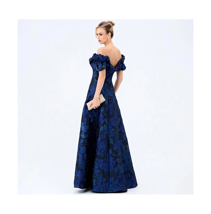 Bariano Women's Maliyah Off Shoulder Gown