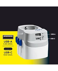 Go Travel Worldwide Usb-a and Usb-c Travel Adaptor