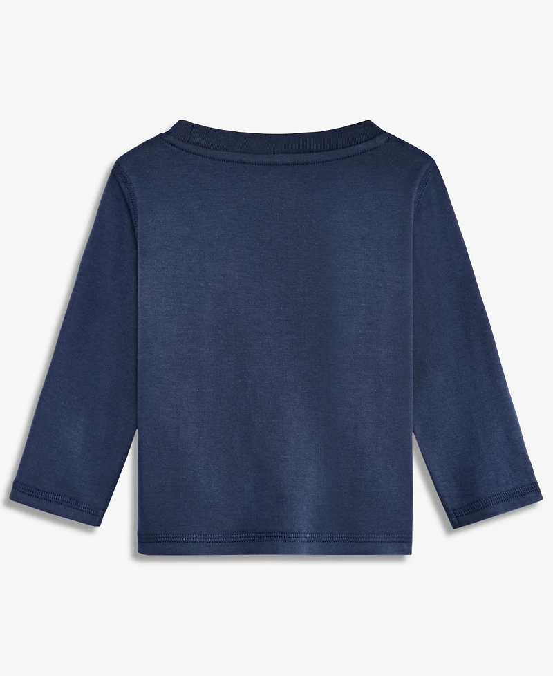 First Impressions Baby Boys' Long-Sleeve Bear-Pocket T-Shirt, Macy's Exclusive