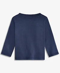 First Impressions Baby Boys' Long-Sleeve Bear-Pocket T-Shirt, Macy's Exclusive