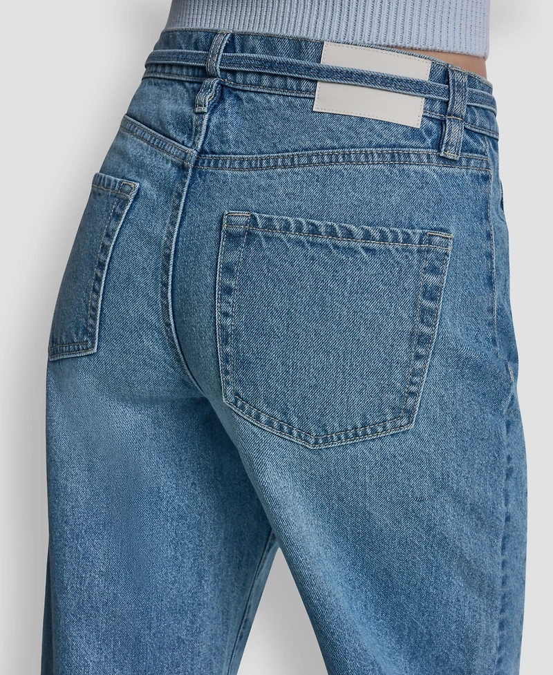 Dkny Jeans Petite Mid-Rise Barrel