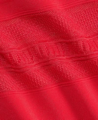 I.n.c. International Concepts Women's Short Sleeve Pointelle Stripe Sweater