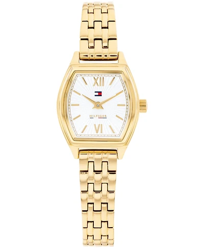 Tommy Hilfiger Women's Quartz Gold tone Stainless Steel Bracelet Watch, 21.5 x 22mm