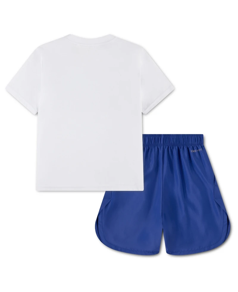 Nike Little Boys T-shirt and Woven Shorts, 2 Piece Set