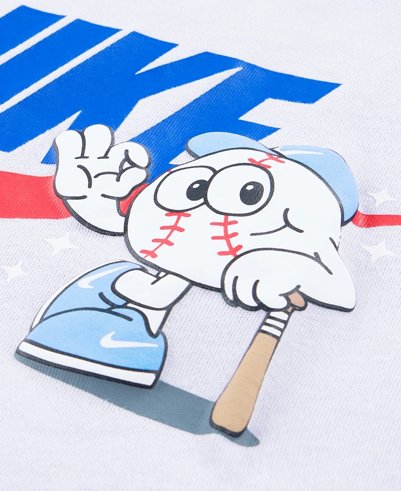 Nike Boys' 4-7 Futura Baseball Crewneck T-Shirt