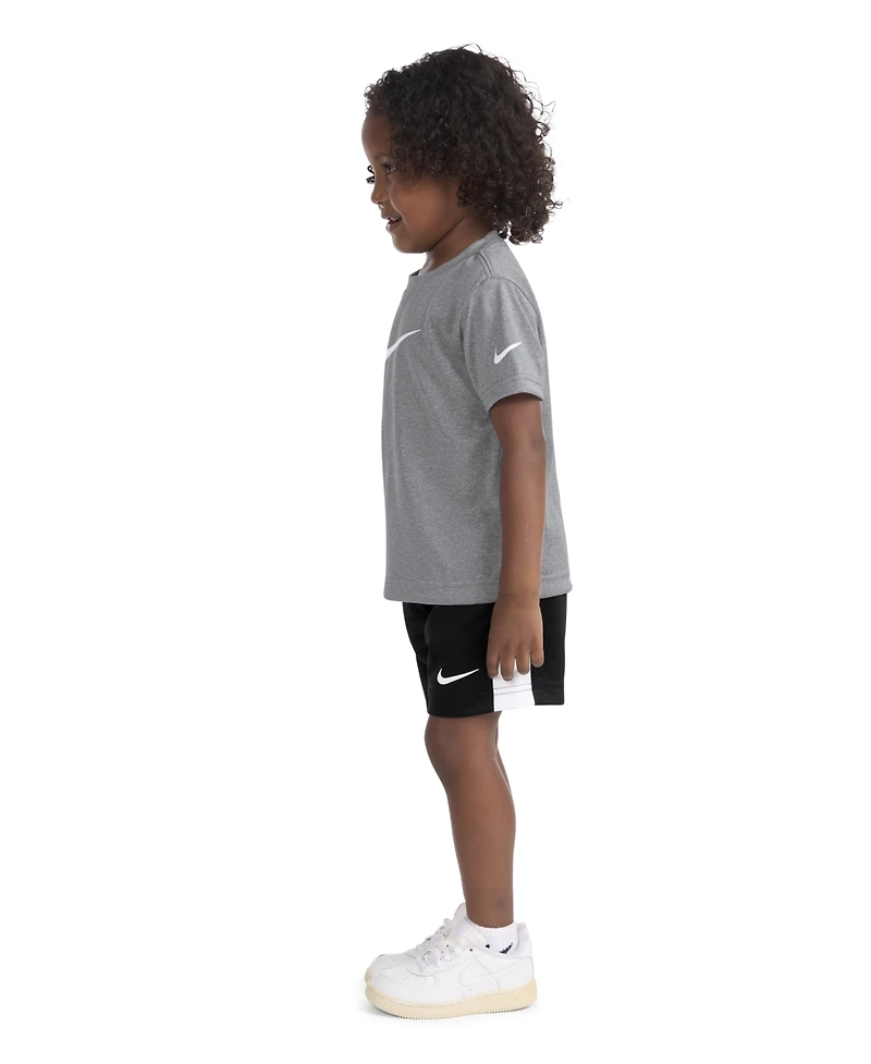 Nike Toddler Boys Dri-fit Swoosh T-Shirt & Shorts Set
