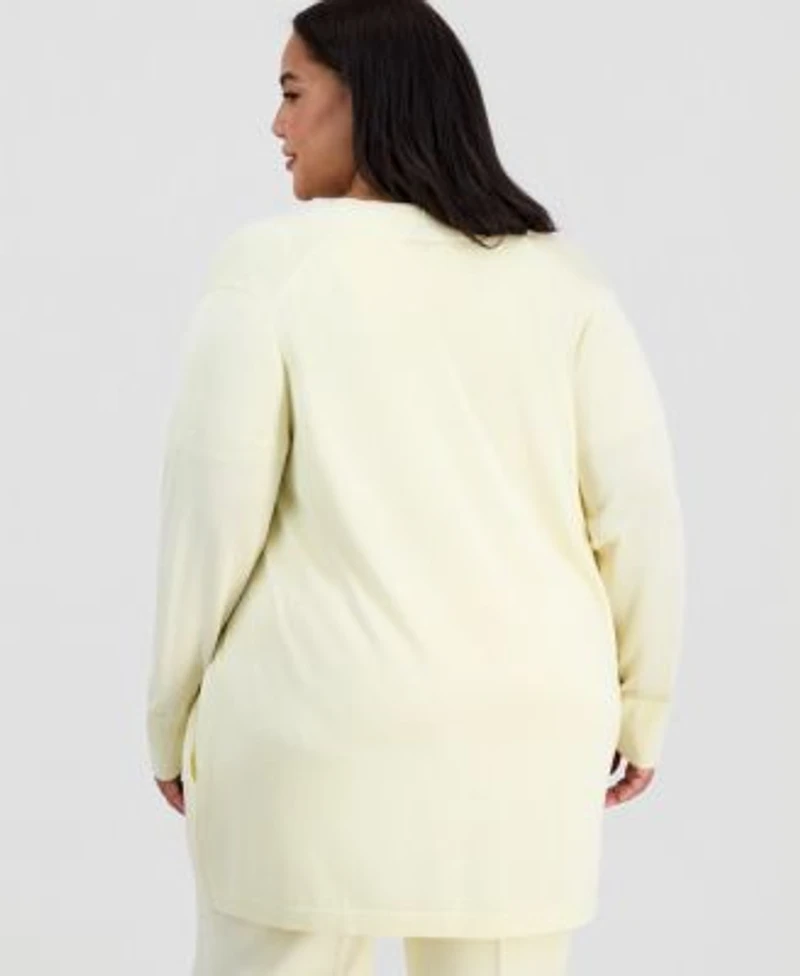 Anne Klein Plus Size Pocket Cardigan Pull On Pants