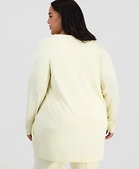 Anne Klein Plus Size Pocket Cardigan Pull On Pants