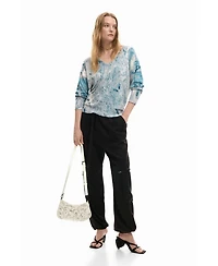 Desigual Women's Small braided bag with lettering