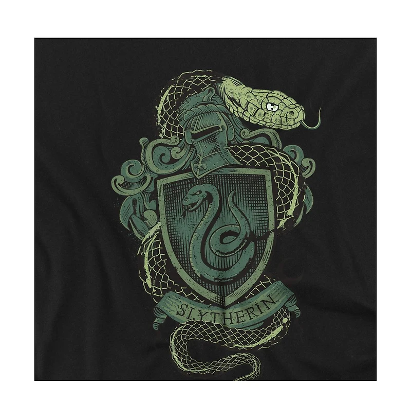 Harry Potter Men's Slytherin Snake Crest T Shirt