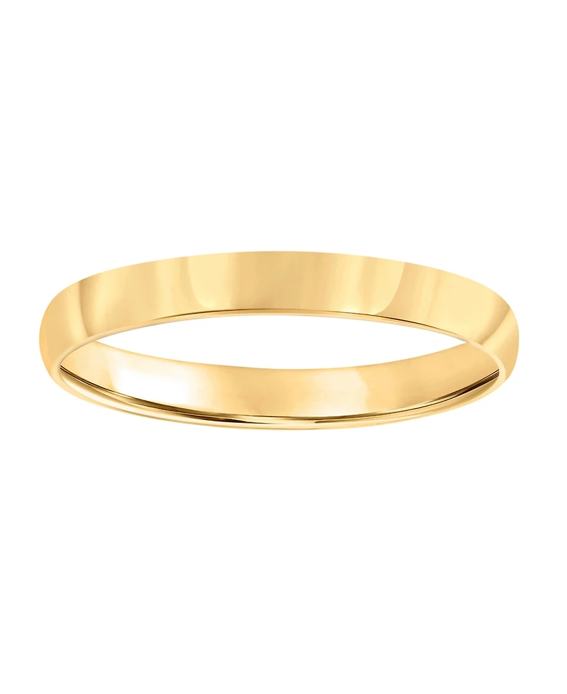 Macy's Low Dome Wedding Band Ring 10k Yellow Gold