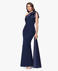Betsy & Adam Women's One-Shoulder Gown