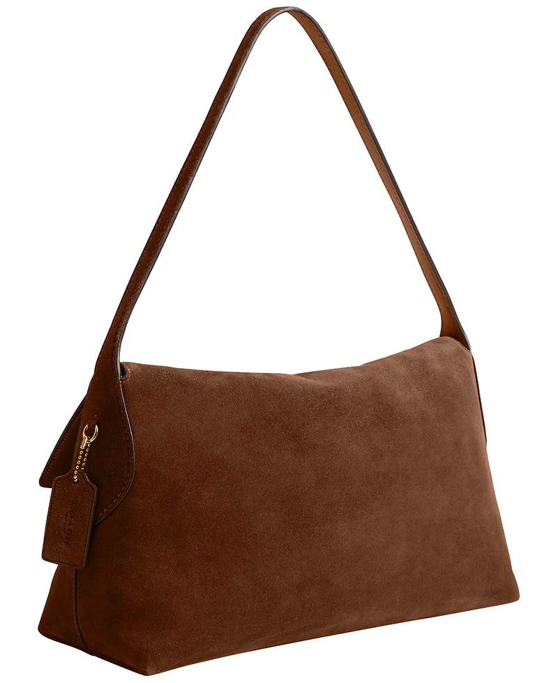 Coach Suede Large Chelsea Shoulder Bag