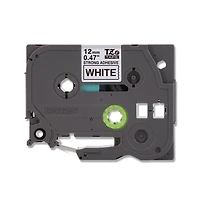 Brother P-Touch TZES231G 0.47 in. x 26.2 ft. TZe Standard Adhesive Laminated Labeling Tape - Black on White