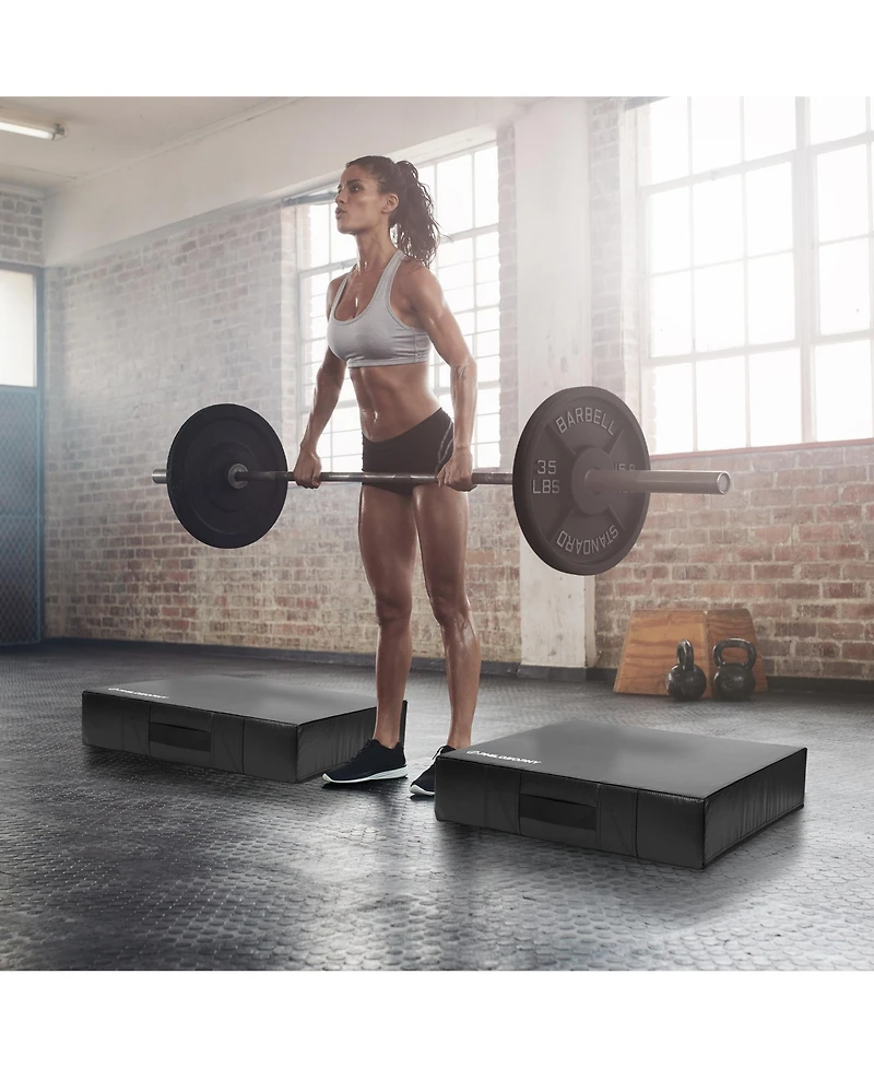 Philosophy Gym Weightlifting Crash Drop Pads 24" x 30" x 6" Thick - Set of 2 Silencer Drop Pads