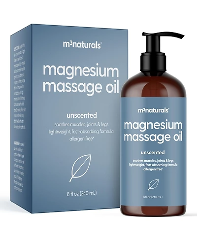 M3 Naturals Magnesium Massage Oil, 8oz