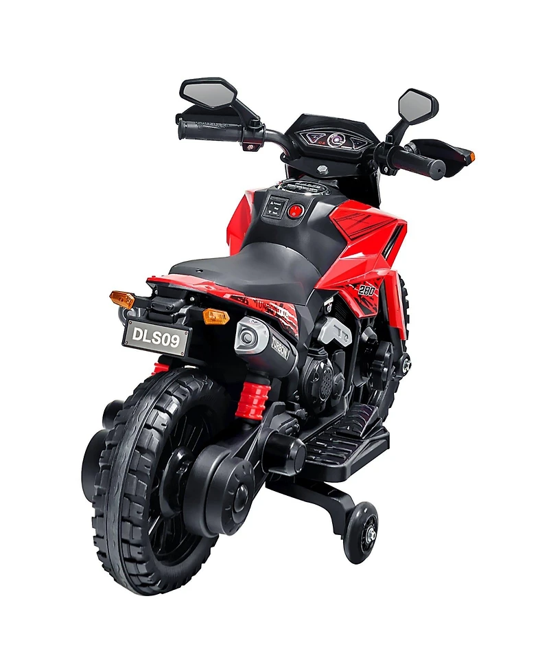 Sugift 12V Kids Electric Motorcycle with Detachable Training Wheels