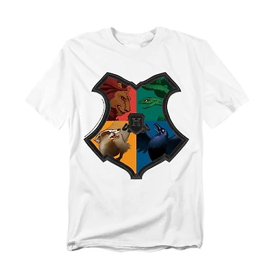 Harry Potter Men's Hogwarts Illustrated Shield T Shirt