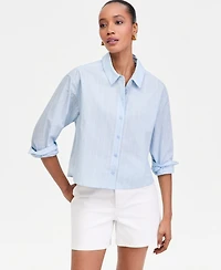 I.n.c. International Concepts Women's Crystal Embellished Button Down Shirt, Macy's Exclusive