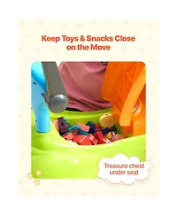 Slickblue Ride On Push Car, Push Car for Toddler 19 to 36 Months, Around Buggy with Guardrails, Handle & Under-seat Storage