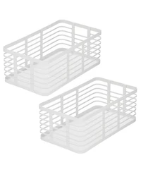Metal Pantry Basket with Handles - Set of 2