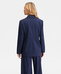 I.n.c. International Concepts Women's Double-Breasted Pinstripe Blazer, Macy's Exclusive