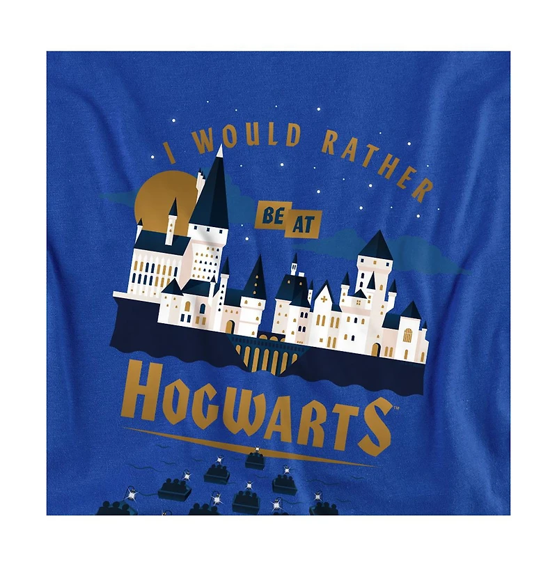 Harry Potter Big & Tall I Would Rather Be At Hogwarts T Shirt