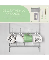 Sorbus Small 6-Tier Metal Mug Rack Organizer - for Home, Kitchen & Bar, Coffee Station (Holds 21)