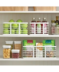 Metal Pantry Basket with Handles - Set of 2