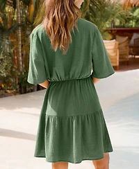 Cupshe Women's Just a Phase Mini Beach Dress