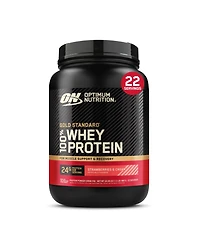 Optimum Nutrition, Gold Standard 100% Whey Protein Powder, Strawberries & Cream 1.5lb Tub