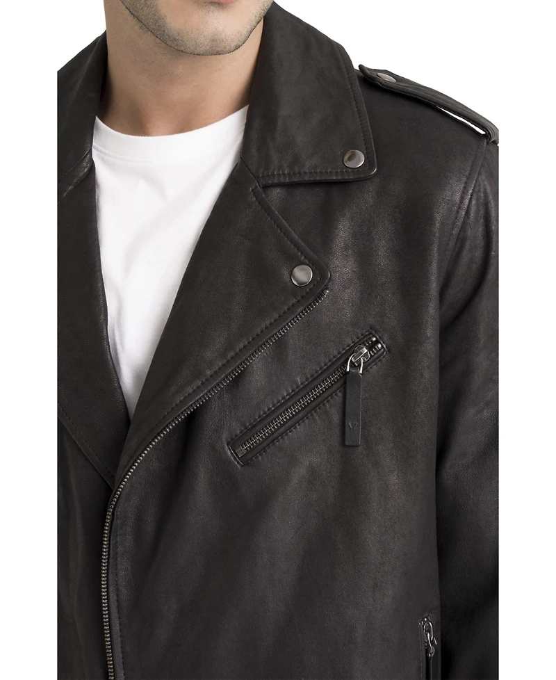 Velez Women's Capri Leather Semi-Fitted Biker Jacket