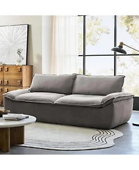 Hulala Home Enrique Modern 90"W Oversized Compressed High-density Foam Sofa and No Assembly Needed