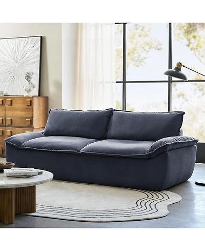 Hulala Home Enrique Modern 90"W Oversized Compressed High-density Foam Sofa and No Assembly Needed