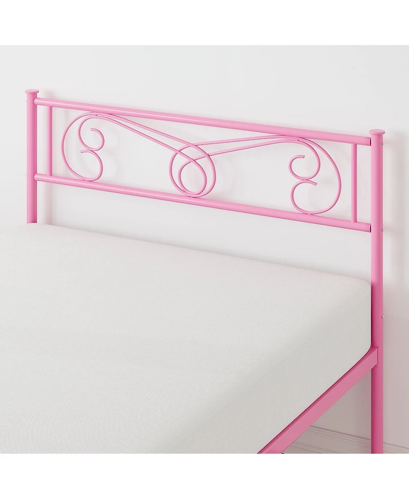 gaomon Easy Assembly Twin Size Bed Frames Space Saving, for Living Room, Guest Room