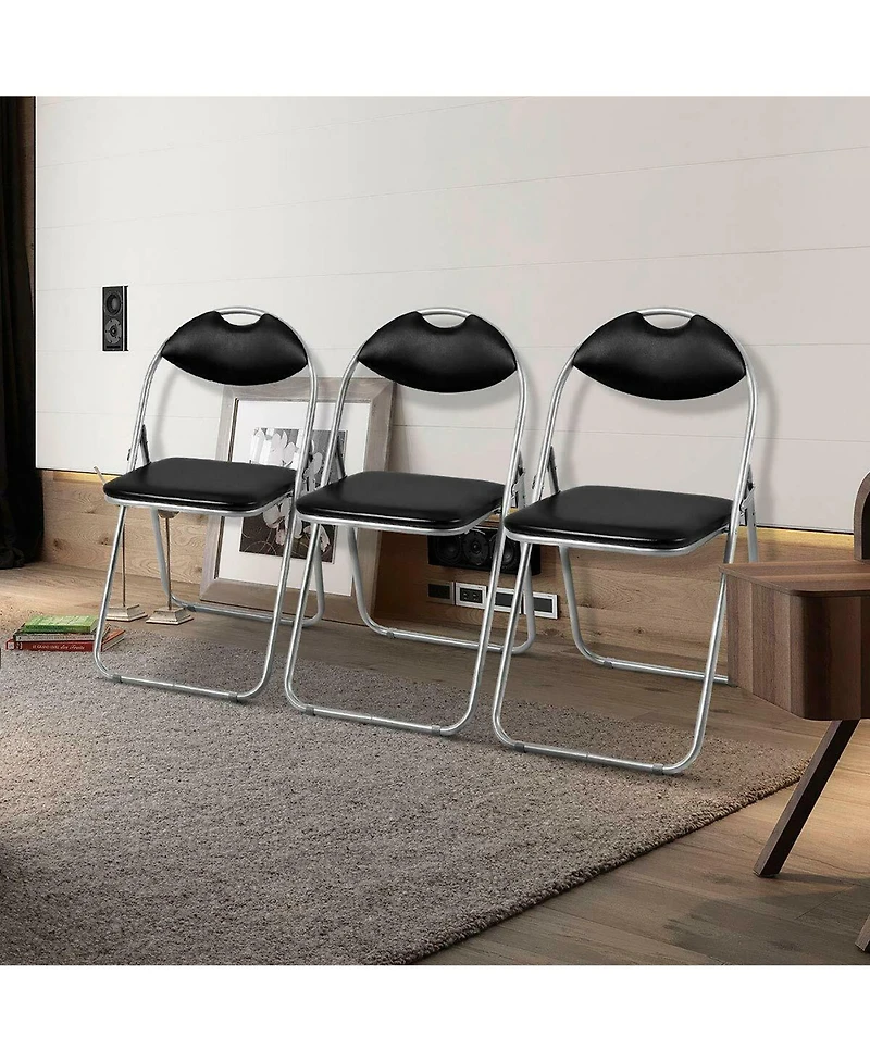 Costway U Shape Folding Chairs Furniture Home Outdoor Picnic Portable