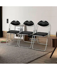 Costway U Shape Folding Chairs Furniture Home Outdoor Picnic Portable