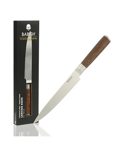 Babish High-Carbon 1.4116 German Steel 8 Inch Full Tang, Forged Carving Knife