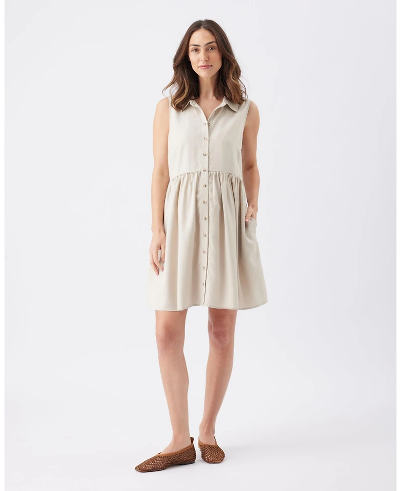 Ripe Maternity Chloe Tencel Dress Sand