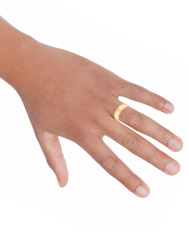 Macy's Low Dome Wedding Band Ring 10k Yellow Gold