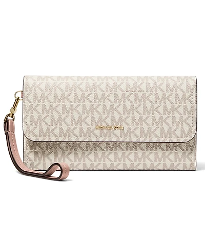 Michael Michael Kors Jet Set Medium Flap Double Zip Wristlet