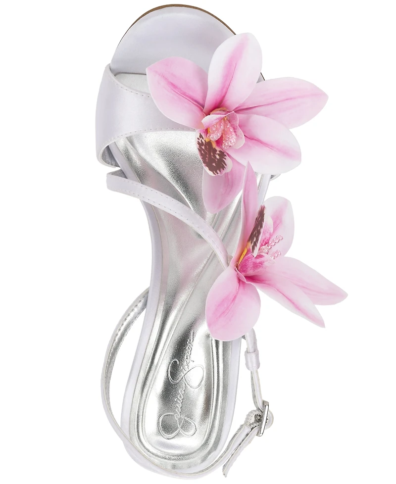 Jessica Simpson Women's Jylia Strappy Orchid Embellished Stiletto Dress Sandals