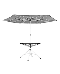 Zenithen Outdoor Folding Transportable Canopy Table With Cup Holders